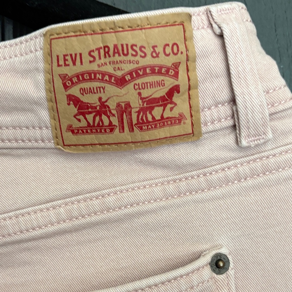 Levi's Blush Pink Flare Jeans - Picture 4 of 4